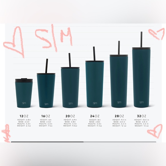 New Simple Modern Classic Tumblers 24oz Stainless Steel (2 pack set) 😍 - Picture 9 of 16